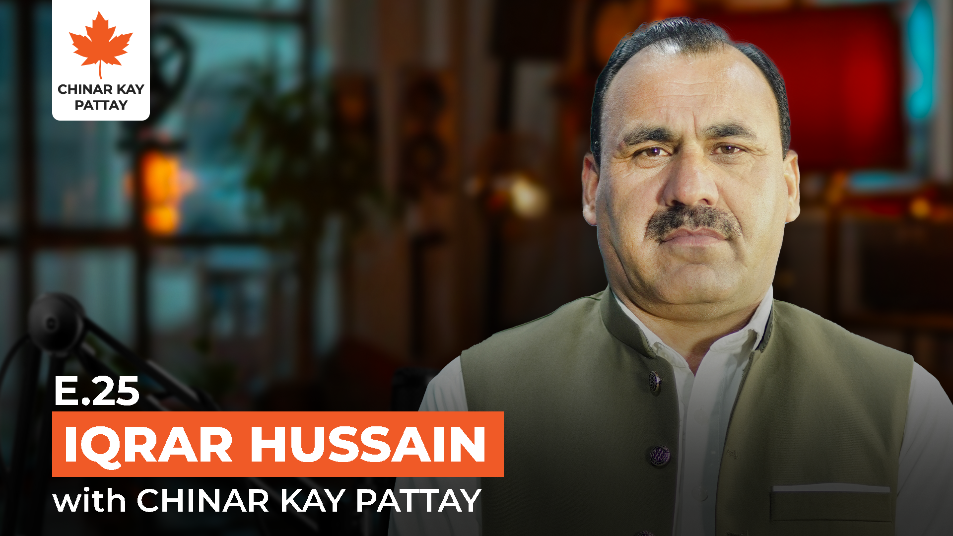Iqrar Hussain discussing Parachinar’s agriculture crisis, soil testing, seed quality and farming solutions on Chinar Kay Pattay Podcast #025